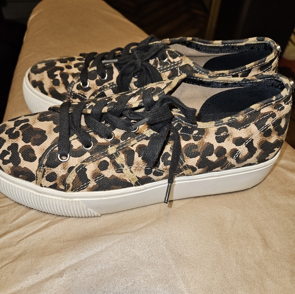 STEVE MADDEN Emmi Leopard Womens Platform Shoes, like new - Picture 5 of 7